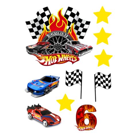 Jual Topper Cake Tema Hot Wheels CUSTOM Hiasan Kue ULTAH HOT WHEELS Shopee Indonesia