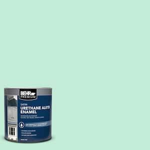 Behr Premium Gal A Seafoam Pearl Urethane Alkyd Satin Enamel