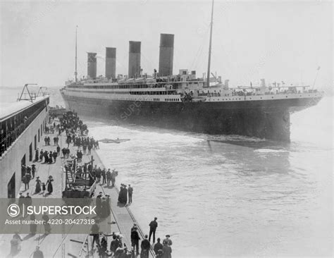 Titanic Leaving Southampton On The 10th April 1912 1912 Superstock