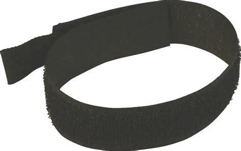 868741 Hook Loop Cable Tie 150mm Black 10 Pack BuyMaterials