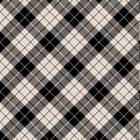 Seamless Pattern Of Plaid Check Fabric Texture Striped Textile Print