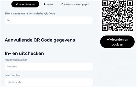 In En Uitchecken Met Qr Codes Qrcode Nl