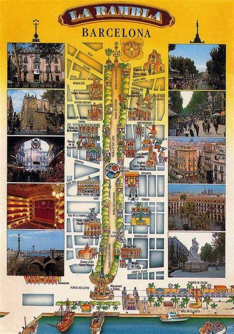 Las Ramblas Barcelona Map