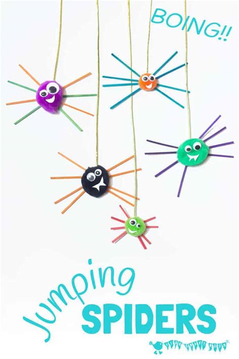 Pom Pom Jumping Spider Craft - Kids Craft Room