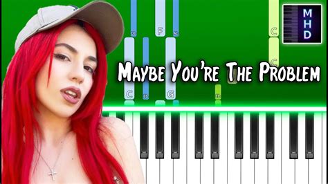 Ava Max Maybe Youre The Problem Piano Tutorial YouTube