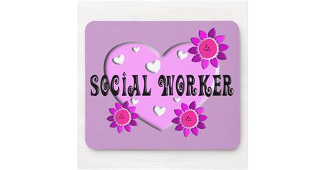 Social Worker Ts Mouse Pad Zazzle