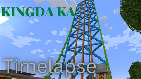 Kingda Ka In Minecraft Timelapse Youtube