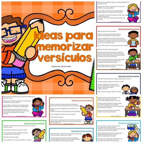 Ideas Para Memorizar Versiculos Versiculos Biblicos Infantil Escuela