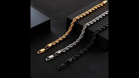 Pulsera Torsal Hombre Esclava Oro Laminado K Mm Youtube