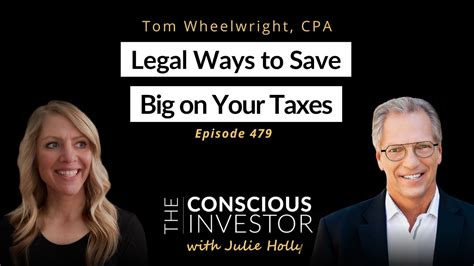 Legal Ways To Save Big On Your Taxes With Tom Wheelwright Cpa Youtube