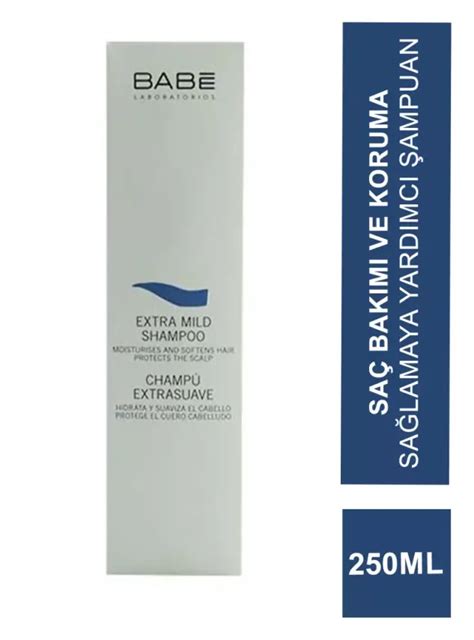 Babe Extra Mild Shampoo ml Ekstra Yumuşak Şampuan Kuru Ve Yıpranmış Saçlara Özel Şampuanlar Babe