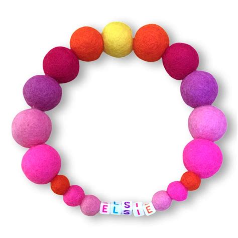 Pink Personalised Pom Pom Dog Collar - Etsy