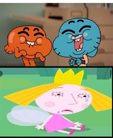 Gumball And Darwin Laughing At Holly Crying by wreny2001 on DeviantArt