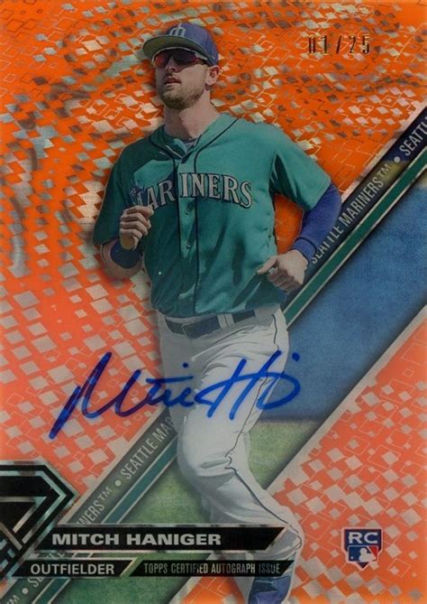 ミントモール MINT 千葉店 2017 Topps High Tek Mitch Haniger Autographs Orange