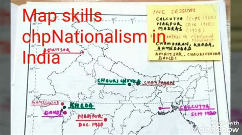 Nationalism In India Map Pointing