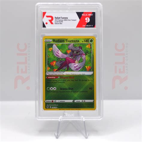 Radiant Tsareena 2022 Pokemon Swsh Silver Tempest Graded Card