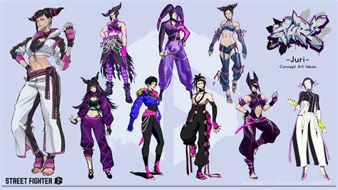 Street Fighter 6 - Juri Unused Design in 2024 | Street fighter ...