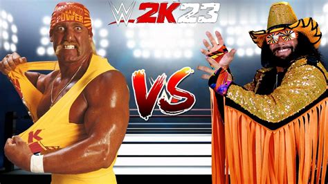 WWE 2K23 THE IMMORTAL HULK HOGAN VS MACHO MAN RANDY SAVAGE FOR THE