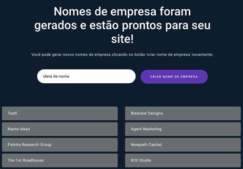 Gerador De Nomes Para Empresas Os 15 Melhores Para Usar