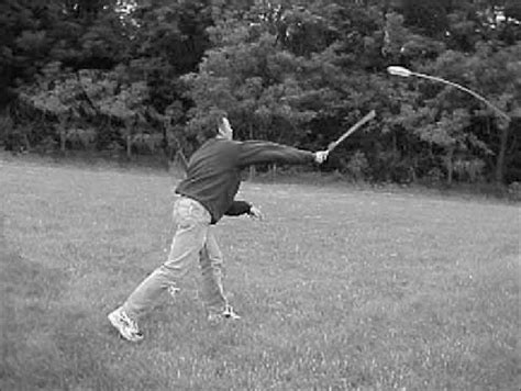 Throwing With A Typical Atlatl Showing The Overarm Lever Motion And