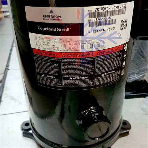 Jual Compressor Copeland Scroll ZR190KCE TFD 551 Oleh Sejahtera Indocool