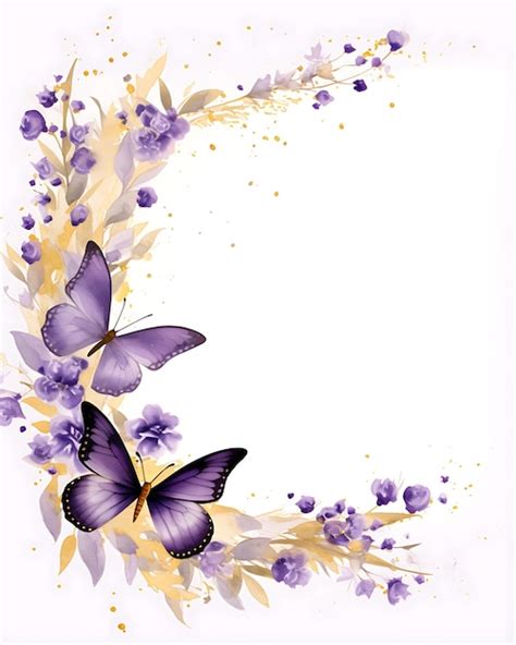 74,000+ Purple Butterfly Border Pictures