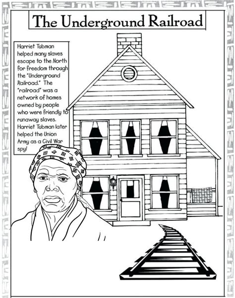 harriet tubman underground railroad coloring page - Coloring Pages