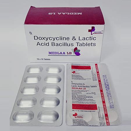 Medla Lb Doxycycline Lactic Acid Bacillus Tablets Ronish Bioceuticals