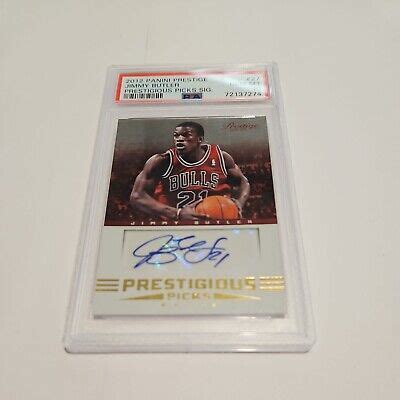 2012 Panini Prestige PRESTIGIOUS PICKS AUTO Jimmy Butler ROOKIE 27 PSA