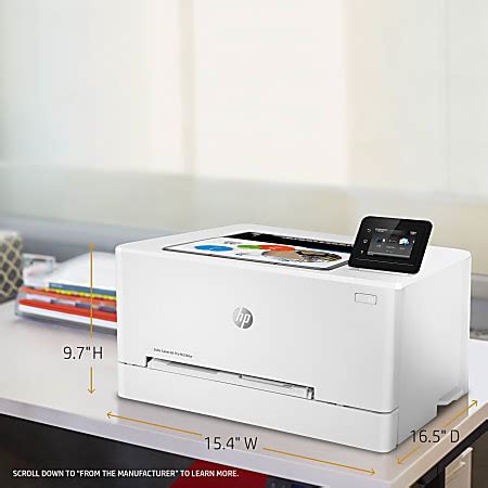 HP LaserJet Pro M254dw Wireless Laser Color Printer Office Depot