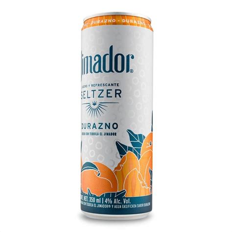 Bebida Alcohólica Preparada El Jimador Hard Seltzer Durazno De 350 Ml