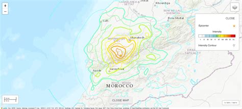 Morocco earthquake map: Where the 6.8 magnitude quake hit and how close ...