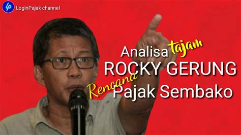 Rencana Sembako Kena Pajak Rocky Gerung Menjawab On ILT YouTube