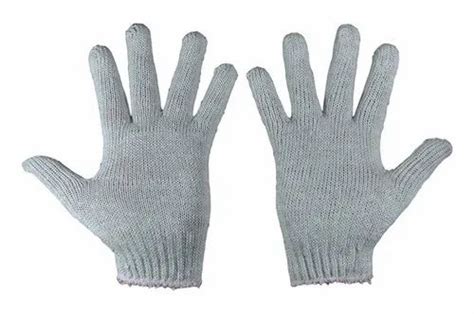 Grey Medical And Surgical Cotton Hand Gloves For Industrial Rs 12 Per