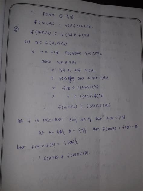 Let F X→y Be A Map With A1 A2⊂x And B1b2⊂y A Prove Fa1∪a2fa1∪