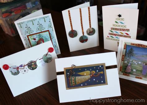 Ideas For Upcycled Diy Christmas Cards Happy Strong Home