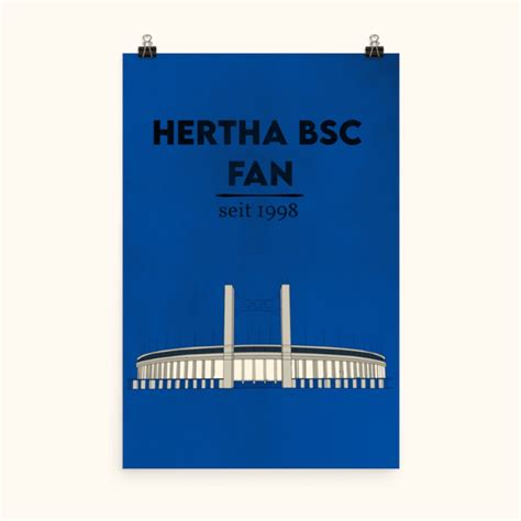 Personalisiertes Hertha Bsc Fan Poster Etsy