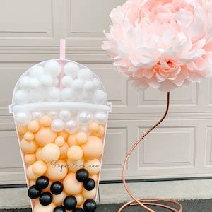 DIY Boba Balloon Workshop Boba Party Ideas Bubble Tea Party Boba