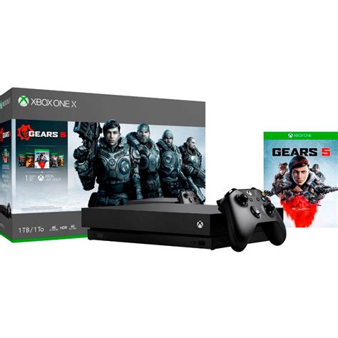 Consola Xbox One X 1tb 4k Hdr Gears 5 Bundle Negro Cyv 00321