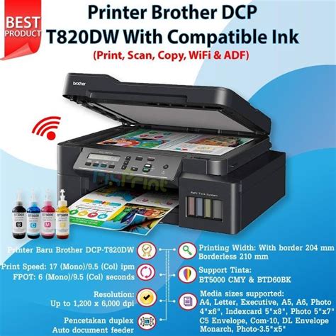 Jual Printer Brother Dcp T820Dw Print Scan Copy Wifi Adf Pengganti