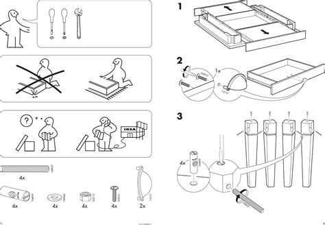 Ikea Markar Coffee Table 35 3 8x35 8 Assembly Instruction