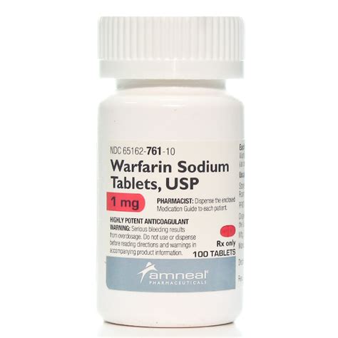 WARFARIN SODIUM 1MG - RX Products