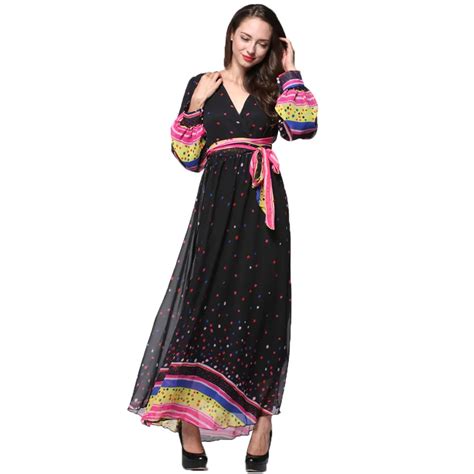 Maxi Chiffon Summer Dress Plus Size Long Dresses Women Loose Vestidos