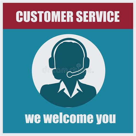 Customer Service banner stock illustration. Illustration of vector ...