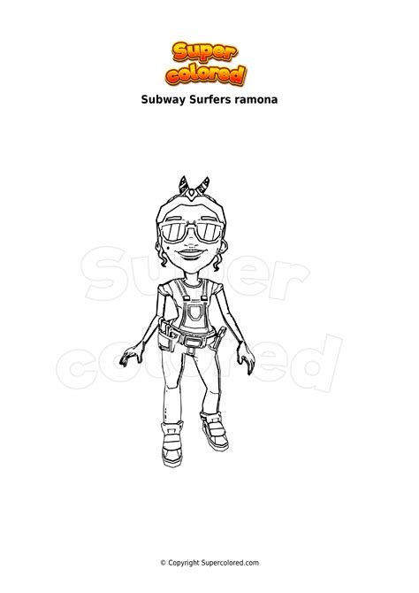 Disegno Da Colorare Subway Surfers Ramona Supercolored