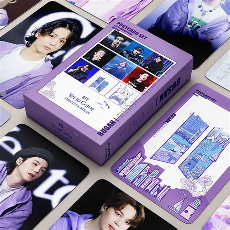 55pcs Box BTS Photocards Yet To Come LOMO Card Postcard Collection Card