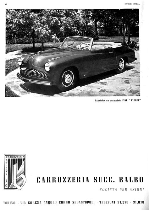 Fiat 1100 BL Cabriolet Balbo Carrozzieri Italiani