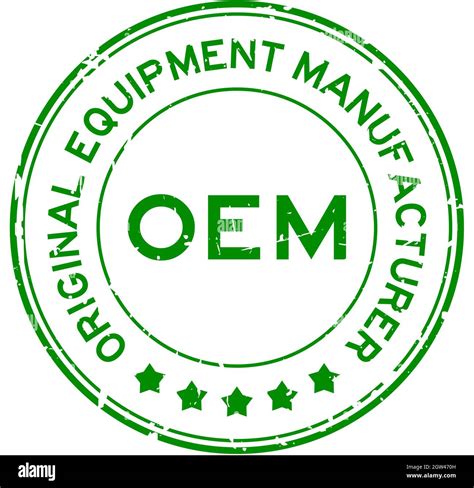 Grunge Green Oem Abbreviation Of Original Equipment Manufacturer Word