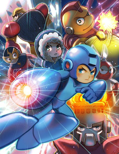 Gaming Rocks On Game Art 12 Mega Man Showcase