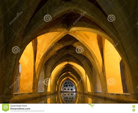 Banhos De Maria De Padilla Alcazar De Sevilha Foto De Stock Imagem